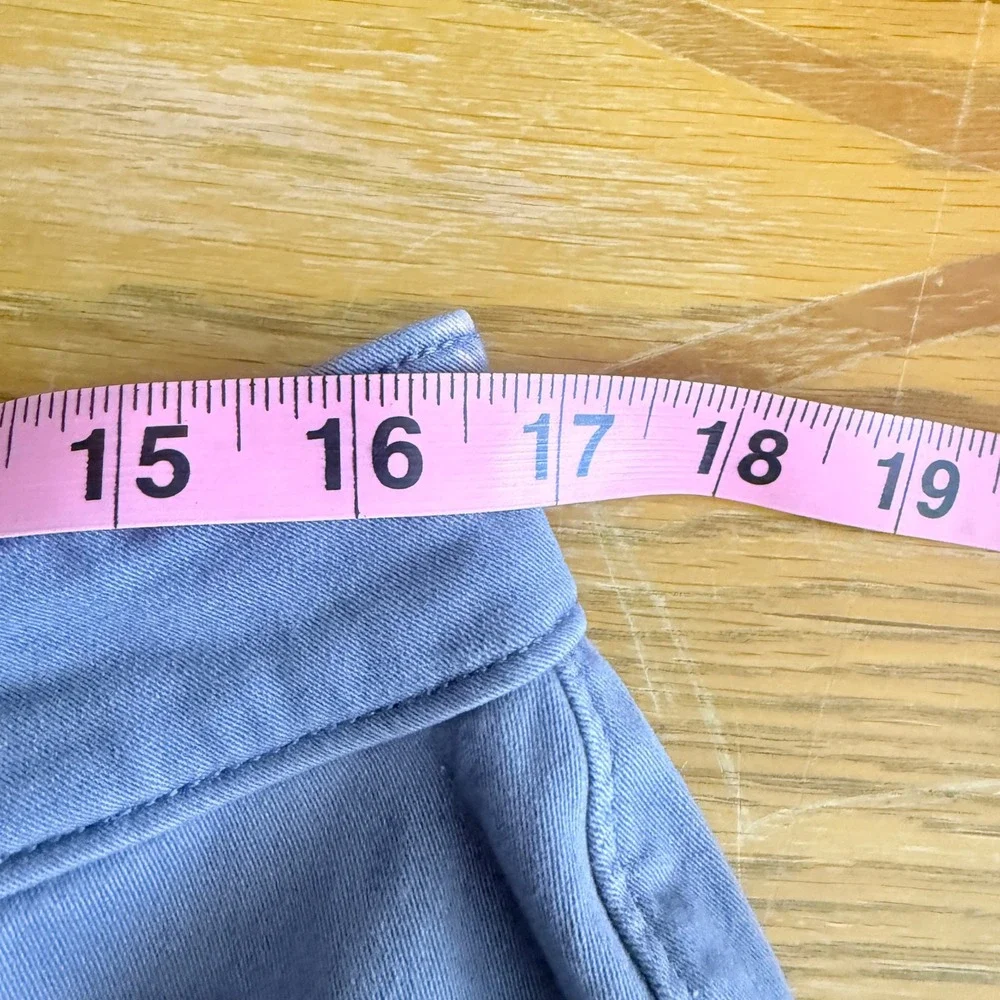 Hollister Mens Cargo Pants‎ Grey Blue Straight Leg Utility Trousers 34x28